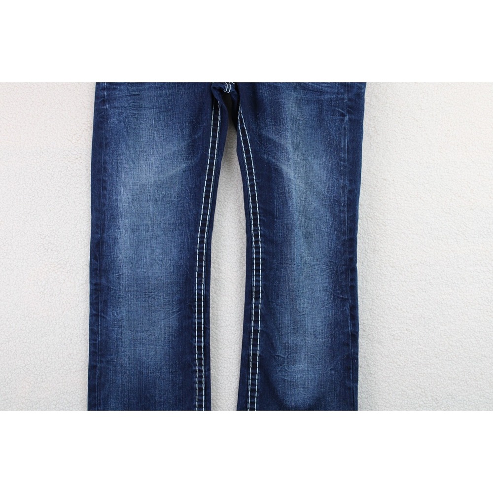 Camp David Men Nick Regular Fit Dark Wash Denim Jeans White Stitching Size 31x32 - Picture 6 of 16